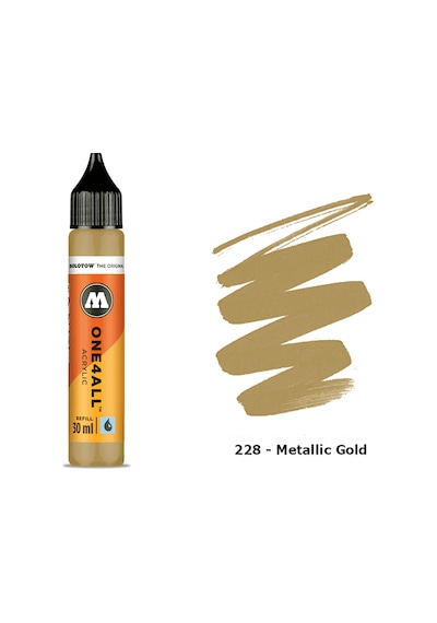 Molotow One4All Akrilik Refill 30Ml N 228 Metallic Gold