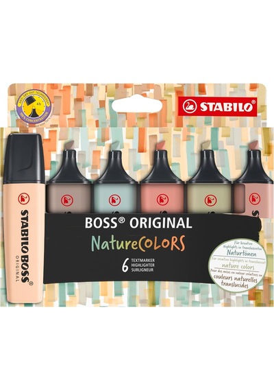 Stabılo Boss Orıgınal Naturecolors - Fosforlu Kalem - 6'li Paket - Çeşitli Renkler Genel