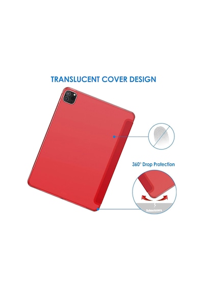 Apple Uyumlu iPad Pro 4. Nesil M2 2022 11 Inç Tablet Flip Smart Standlı Akıllı Kılıf Smart Cover Kılıf