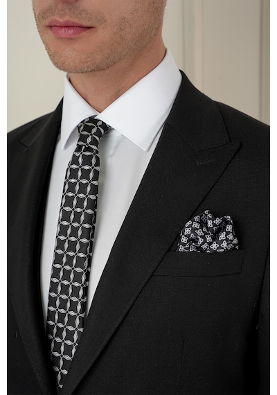 Efor Tk 907 Slim Fit Siyah Spor Takım Elbise Siyah