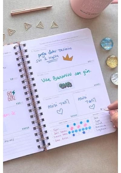 Temalı Laptop Tablet Telefon Ajanda Bullet Journal -suya Dayanıklı Etiket Genel