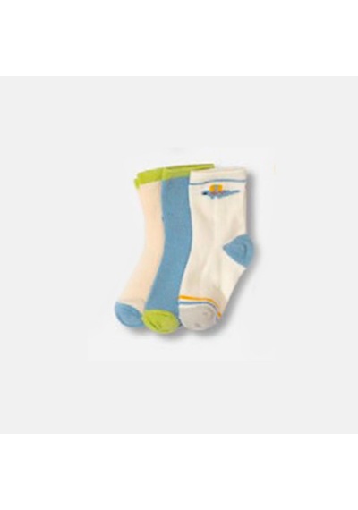 Defne Baby 3lü Bebek Çorabı E025-22 Ekru