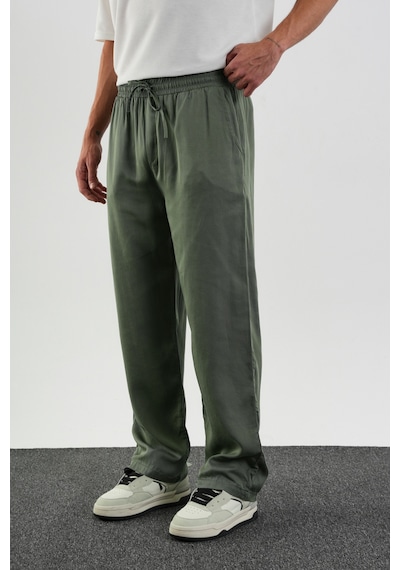 Redline Fate Erkek Baggy Rahat Pantolon Haki