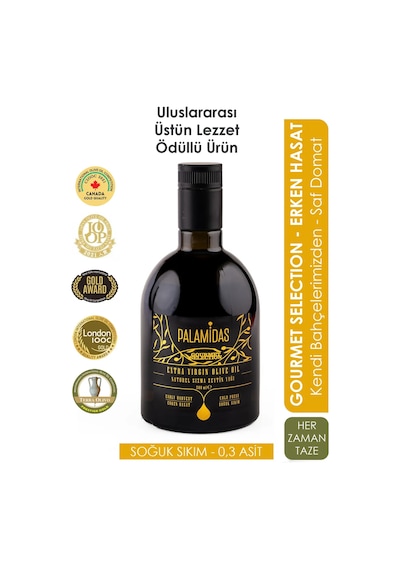 500 Ml Domat Gourmet Selection Ödüllü Naturel Sızma Zeytinyağı 2025-2026 Yeni Hasat