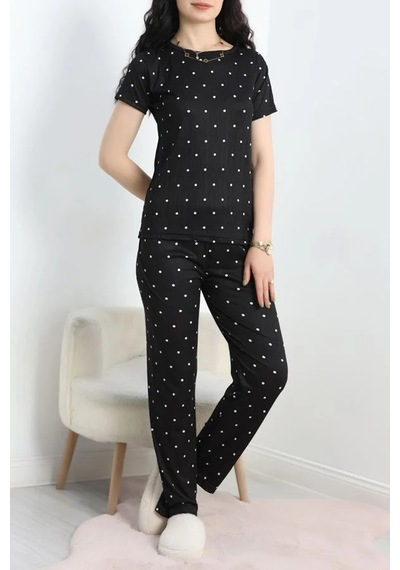 Seka Store Seka Alt Üst Pegasus Pijama Takımı Siyahpuanlı - 50419.1048. Çok Renkli