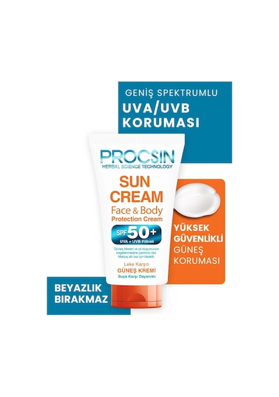 Procsin Koyu Leke Karşıtı Yüksek Uv Korumalı Güneş Kremi SPF 50+ 50 ML