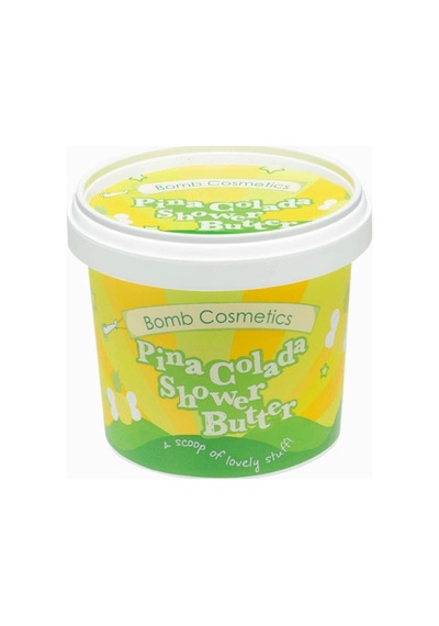 Bomb Cosmetics Pina Colada Temizleyici Duş Kremi 320 G Açık Mavi