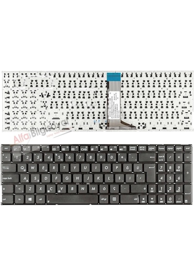 Asus Uyumlu 0Knb0-6128Us00, 0Knb0-612Etu00, 0Knb0-612Gus00 Klavye Q-Tr
