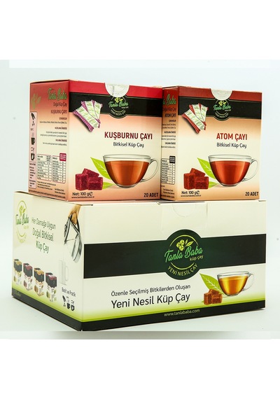 Tanla Baba Sargılı Kuşburnu Çayı 100 G + Sargılı Atom Çayı 2 x 100 G