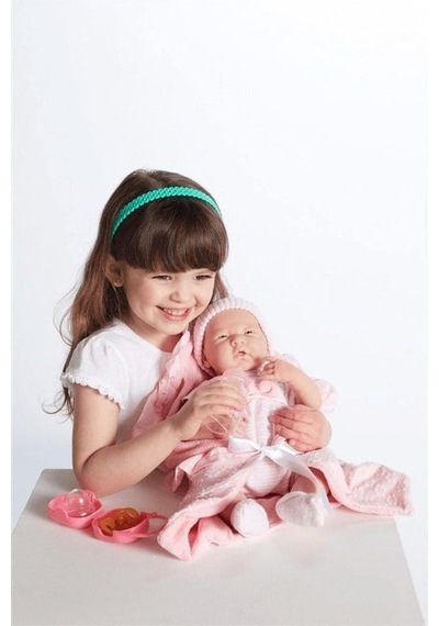 Berenguer Gerçekçi Yenidoğan Oyuncak Bebek 39 Cm Ve Pembe Kundak Seti