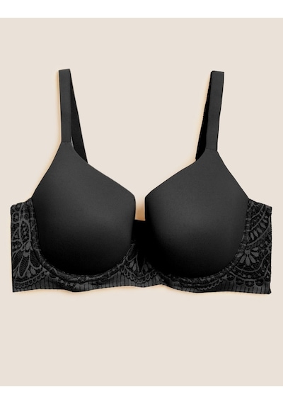 Marks & Spencer Body Soft:trade Mark: Destekli T-shirt Sütyeni T33002331 Siyah