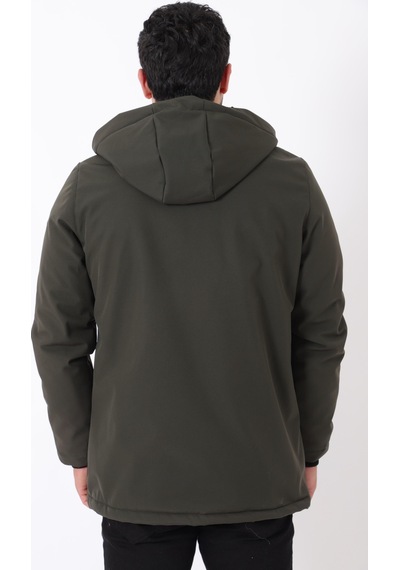 Stilkombin Uzay Kapüşonlu İçi Kürklü Softshell Kışlık Mont Pldp 3010 50454 Siyah