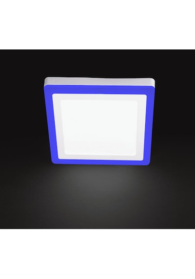 Noas Yl15 1800 R Sıva Üstü Kare 18+6w Fonksiyonlu Led Spot 6500k Beyaz+mavi Renkli
