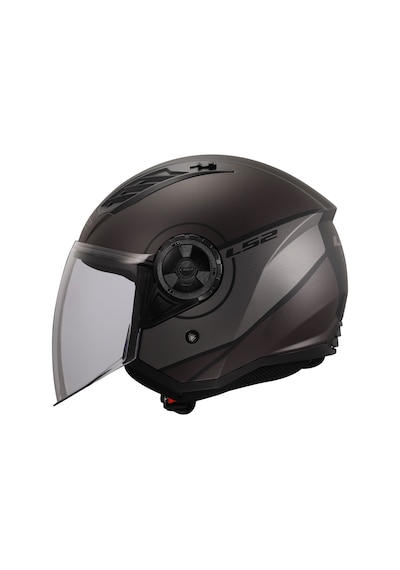 LS2 Aırflow 2 Cover Açık Motosiklet Kask Mat Gri - Siyah