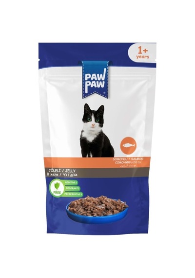 Paw Paw Kedi Yaş Maması Somonlu 85 Gr