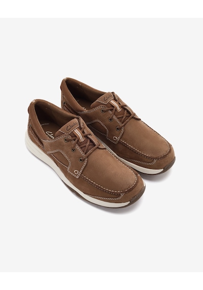 Clarks Sailview Lace Light Tan Nubuck Erkek Bej Günlük Ayakkabı 26176971