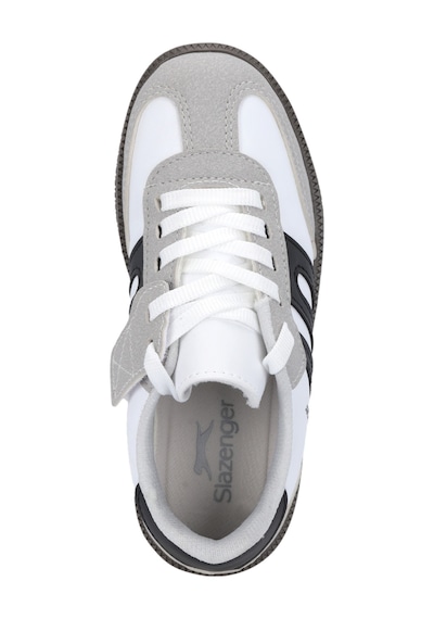 Slazenger Dodo Unisex Çocuk Cırt Cırtlı Beyaz / Siyah Günlük Spor Ayakkabısı Beyaz - Siyah