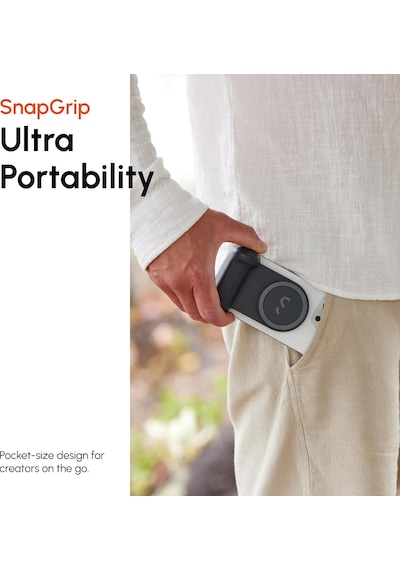 Snapgrip Pro - Kablosuz Deklanşör Düğmesi İle Mobil Pil Tutacağı - Manyetik Montaj Herhangi Bir Telefona Takılır - Qi 2 Kablosuz Şarjlı Dahili Powerbank - Masaüstü Yuvası Taş Çok Renkli Snapgrip Pro - Kablosuz Deklanşör Düğmesi İle Mobil Pil Tutacağı - Manyetik Montaj Herhangi Bir Telefona Takılır - Qi 2 Kablosuz Şarjlı Dahili Powerbank - Masaüstü Yuvası Taş Çok Renkli