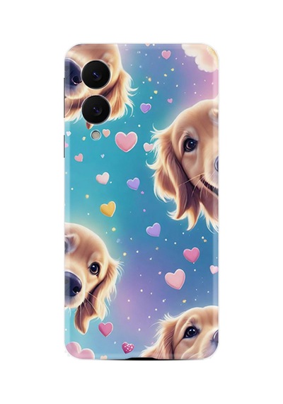 Samsung Galaxy Uyumlu S25 Edge Sm-s937b Kılıf Boutique Baskılı Resimli Kalp Ve Köpek Pcode -034