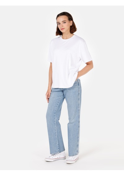 Colins 786 Carlen Normal Kesim Normal Bel Genişleyen Paça Mavi Kadın Pantolon Cl1070664 Denim
