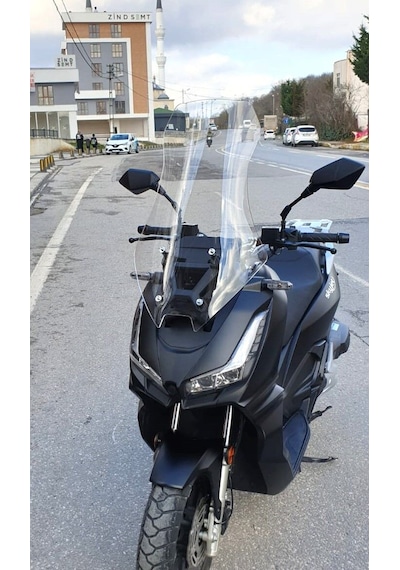 Motocam Salcano Wind 150 Ön Cam 2023-2026 Model 68cm Şeffaf Renkli 4mm