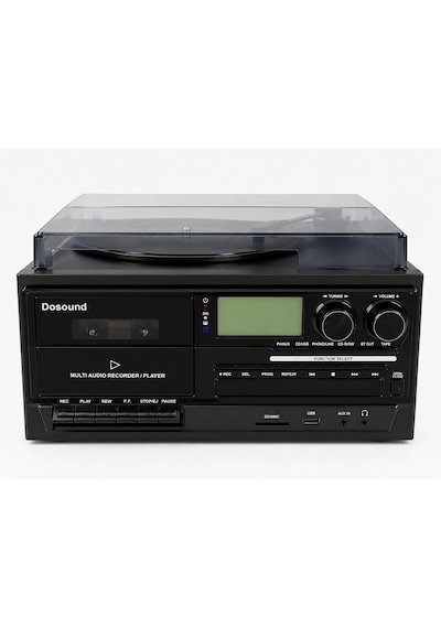 Dosound Tr-17 Ahşap Çok Fonksiyonlu Pikap Kaset Cd Usb Bluetooth Müzik Sistemi 1 Adet
