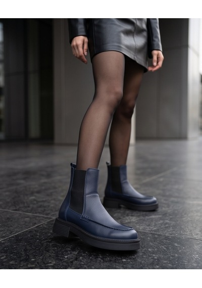Futsishoes Freya Lacivert Hakiki Floter Deri Kadın Bot Lastikli Kalın Taban Günlük Şık Bot Futsishoes Freya Lacivert Hakiki Floter Deri Kadın Bot Lastikli Kalın Taban Günlük Şık Bot