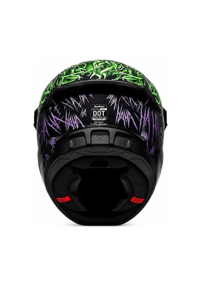 Ruroc Atlas 4.0 The Joker Kapalı Motosiklet Kaskı, Aurora Blue Vizör Dot Sertifika Çok Renkli