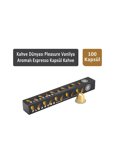 Kahve Dünyası Pleasure Vanilya Aromalı Espresso Kapsül Kahve 10 x 10 Kapsül