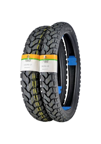 110/90-17 Ve 90/90-19 Kuba Blackcat Tl Tubeless - Dubleks Lastik Takımı
