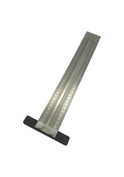Rox Wood 0090 Hassas Işaretleme Şablon Paslanmaz T Cetvel 300 Mm