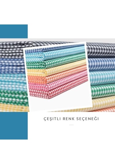 Cm Sarı Küçük Kare Desen Pötikareli Masa Örtüsü Sofra Bezi Piknik Örtüsü Diğer