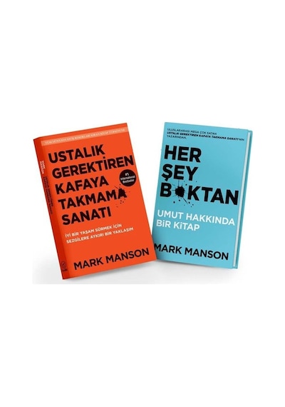 Ustalık Gerektiren Kafaya Takmama Sanatı ve Her Şey Bktan Kitap Seti - 2 Kitap Takım - Mark Manson - Butik