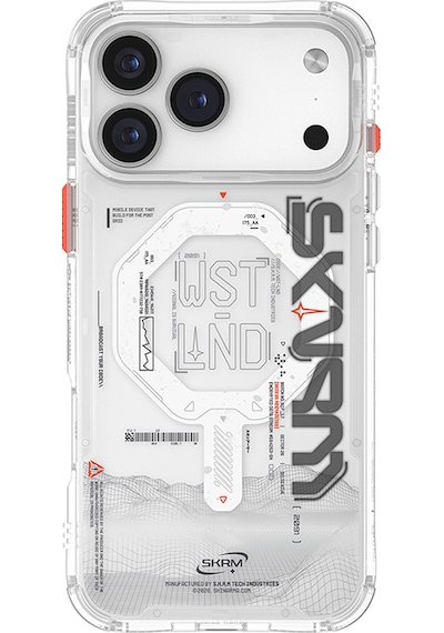 Apple Uyumlu iPhone 17 Pro Max Kılıf M-safe Yazı Desenli Airbag Tasarımlı Skinarma Sonix Kapak Şeffaf Şeffaf