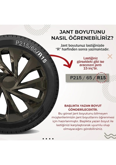Peugeot 15 Inc Siyah Jant Kapağı Kırılmaz Pejo /5810syhpejo/
