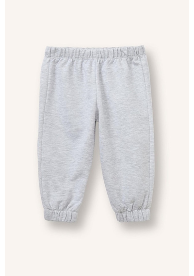 Defacto %100 Pamuk Baskılı Sweatshirt Üst Lastikli Paça Alt 2li Takım Kız Bebek I4475a526augr28 Gri-gr28