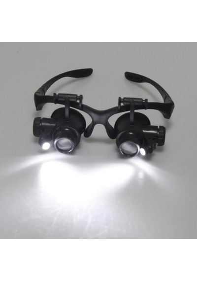 Nikula-gözlük Modeli 10x 15x 20x 25x Lens,2led Işıklı,büyüteç Lisinya
