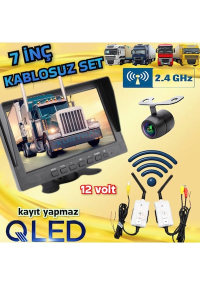 Txrx 7 İnç Ekran Kablosuz Kelebek Kamera 12 Volt Kayıt Yapmaz