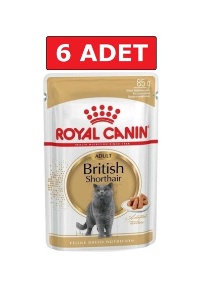 Royal Canın British Shorthair Kedi Konservesi Pouch 85 Gr 6 Adet Yaş Mama