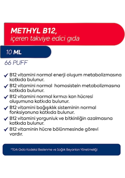 Dr. Henri Methyl B12 içeren Takviye Edici Gıda 10 ML