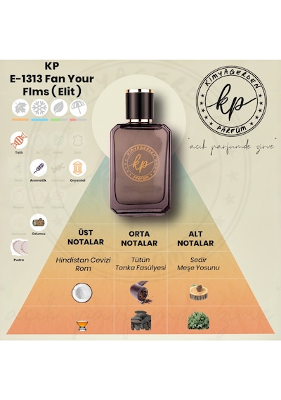 Kimyagerden E-1313 Erkek Parfüm EDP 50 ML