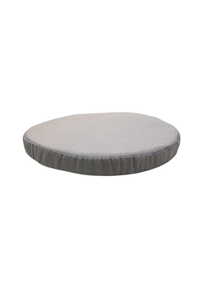 Kreş Anaokulu Yuvarlak Oyun Minderi Aktivite Minderi 40x40x5 Cm - Sandalye Minderi - Bahçe Dekor Minderi Yuvarlak Minder Gri