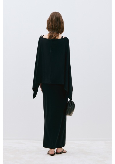 Suud Collection Siyah Rae Askılı Basic Elbise