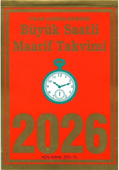 2026 Büyük Saatli Maarif Takvimi Ve Atatürk Görselli Poster 1...