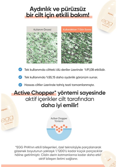 Cilde Aydınlık Ve Pürüzsüz Görünüm Kazandıran Gözenek Karşıtı Serum A'pıeu Egg Pha Pore Serum