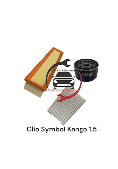 Renault Clio 2 Kango 1.5 Dci Filtre Bakim Seti (3lü)