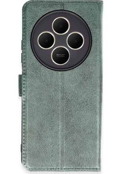Xiaomi Redmi 14c Kılıf Trend S Plus Kapaklı Kılıf - Yeşil -