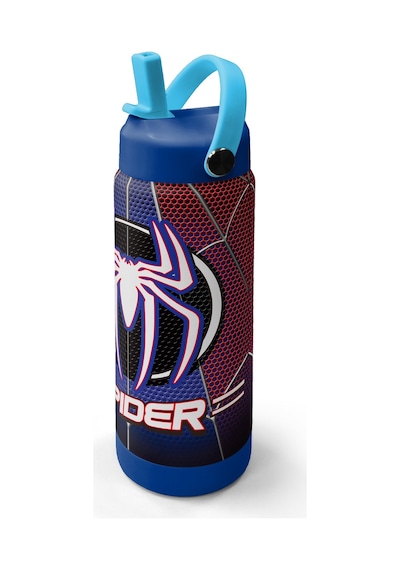 Coral High Lacivert Örümcek Desenli Katlanır Ağızlıklı Çelik Termos 650 Ml 38375 Lacivert