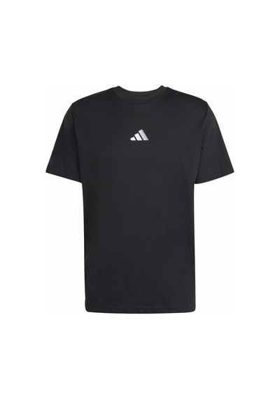 Black Adidas Erkek Koşu - Yürüyüş T-shirt M Tech G T Kb9407 Siyah