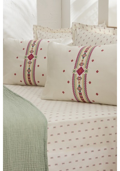 Karaca Home Elvra %100 Pamuk Nish Set Çift Kişilik Pike Takımı Multicolour Çok Renkli